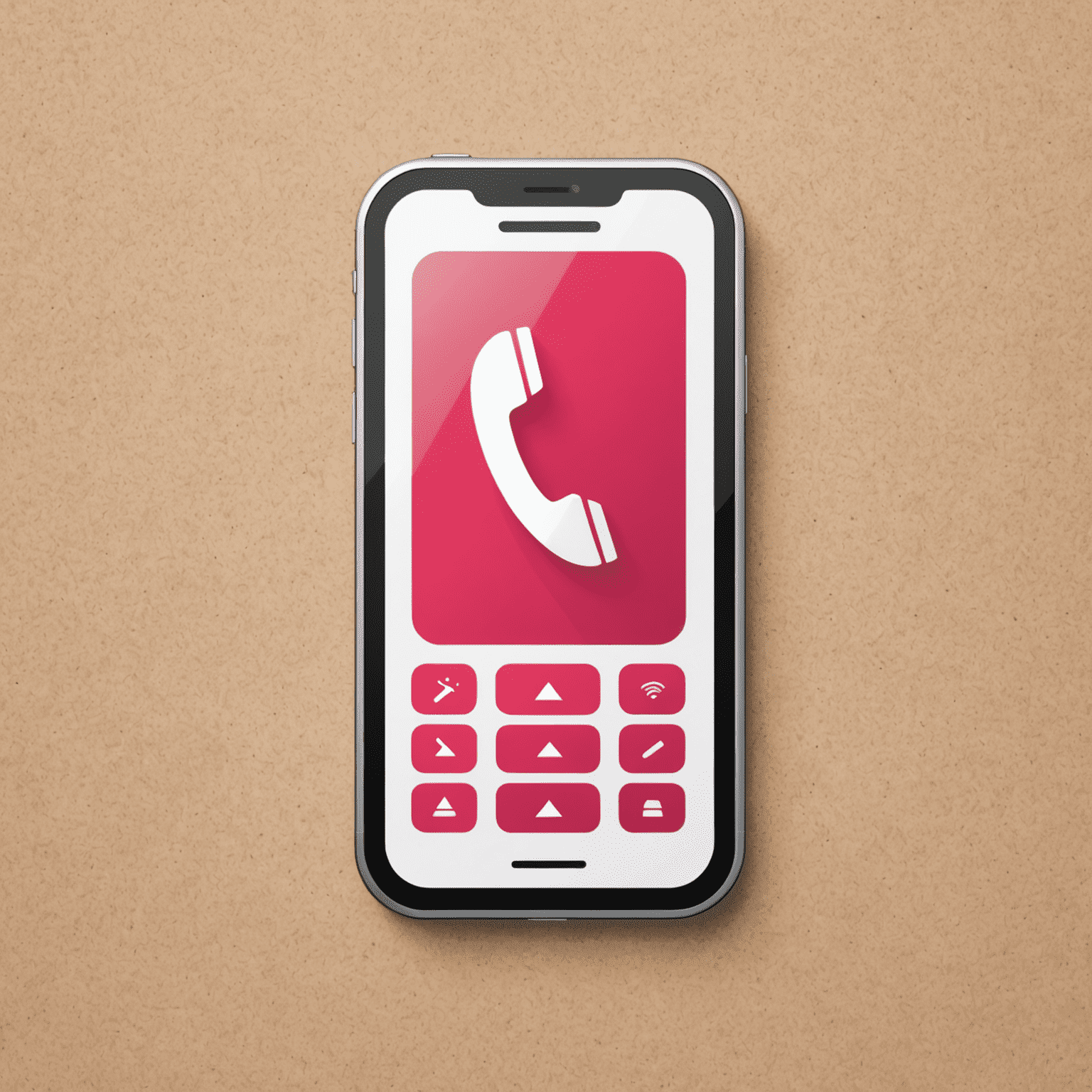 Phonejefur logo featuring a stylized mobile phone icon with red and pink accents