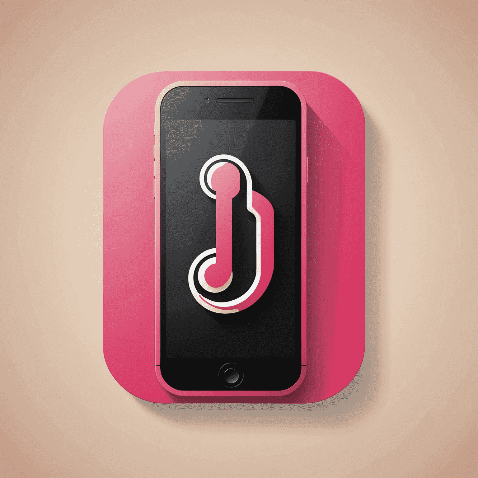 Phonejefur logo featuring a stylized mobile phone icon with red and pink accents