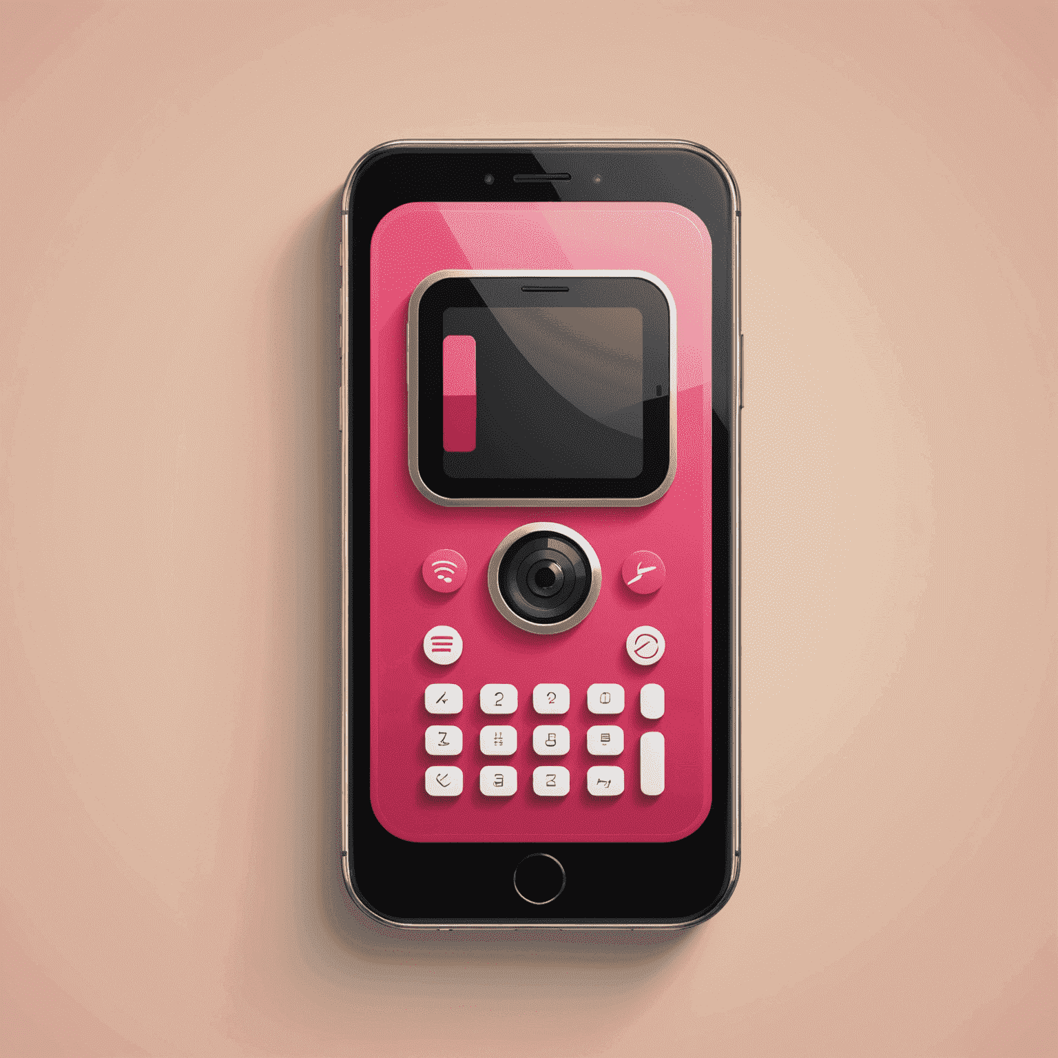 Phonejefur logo featuring a stylized mobile phone icon with red and pink accents