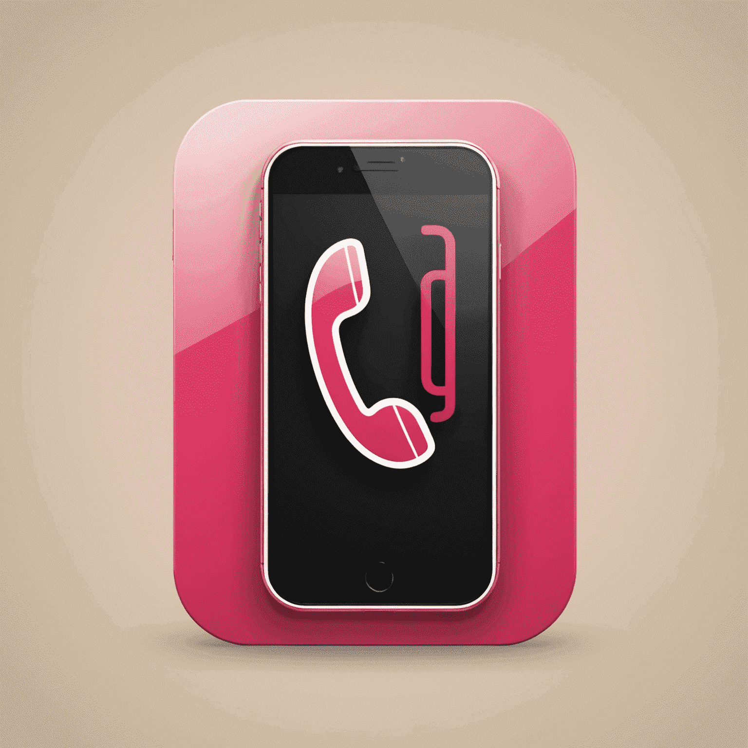 Phonejefur logo featuring a stylized mobile phone icon with red and pink accents