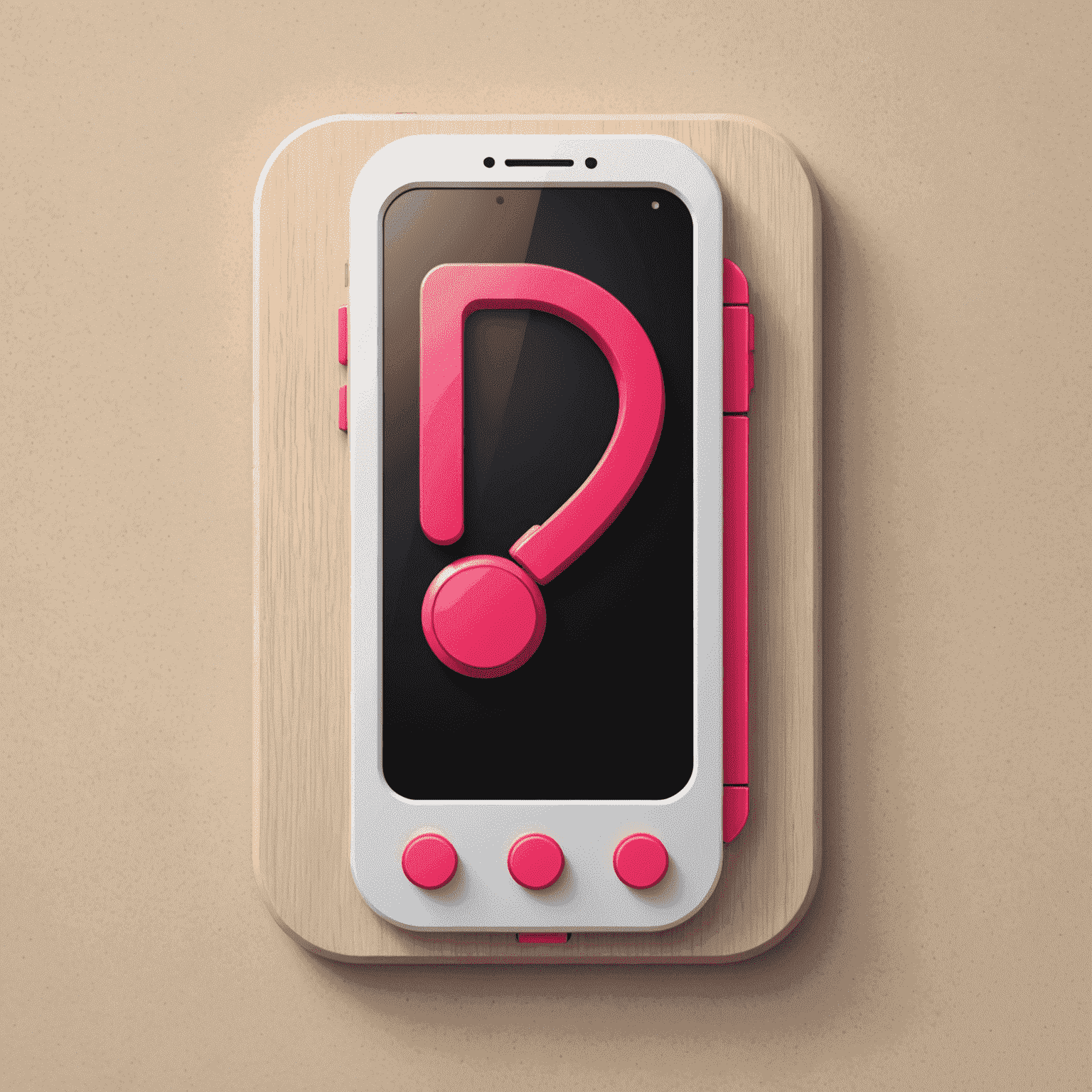 Phonejefur logo featuring a stylized mobile phone icon with red and pink accents